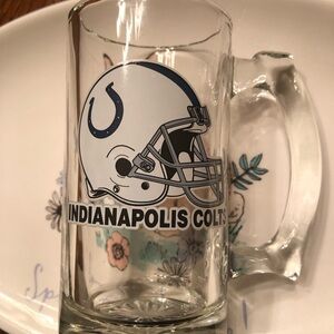 Indianapolis Colts Glass Beer Mug Vintage